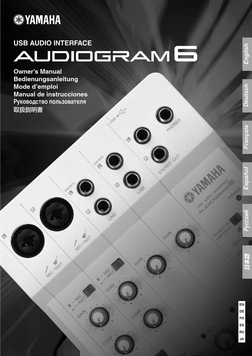 Yamaha Audiogram6 User manual