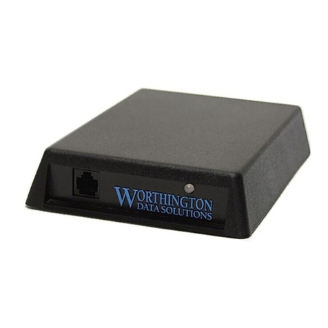Worth Data Serial Bar Code Reader RS-232 User manual
