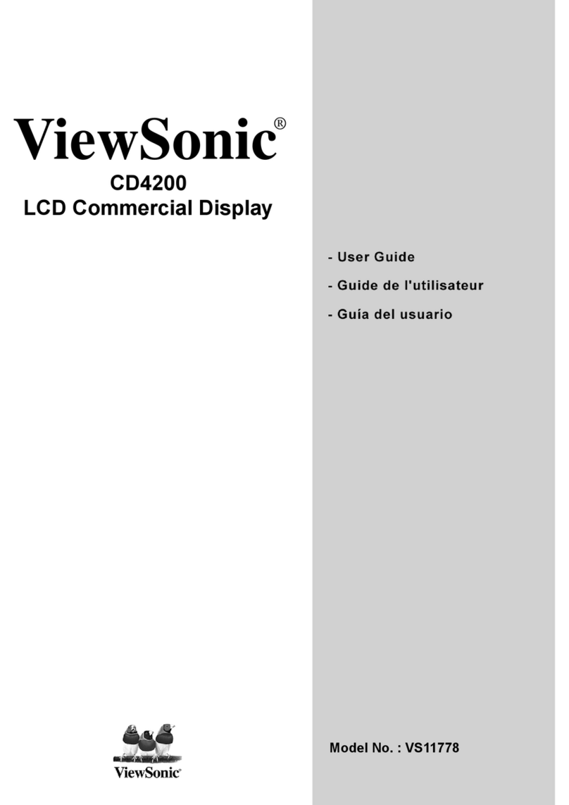 ViewSonic CD4200 - 42" LCD Flat Panel Display User manual