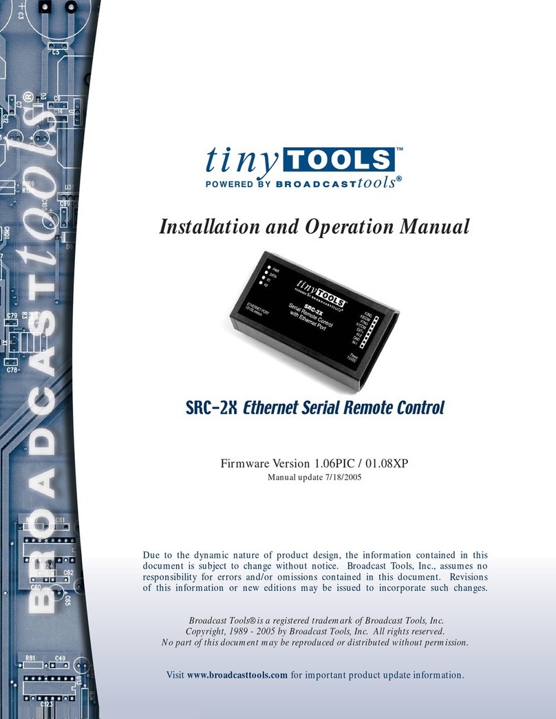 tiny TOOLS SRC-2X User manual