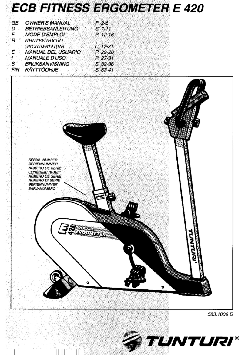 Tunturi E420 User manual