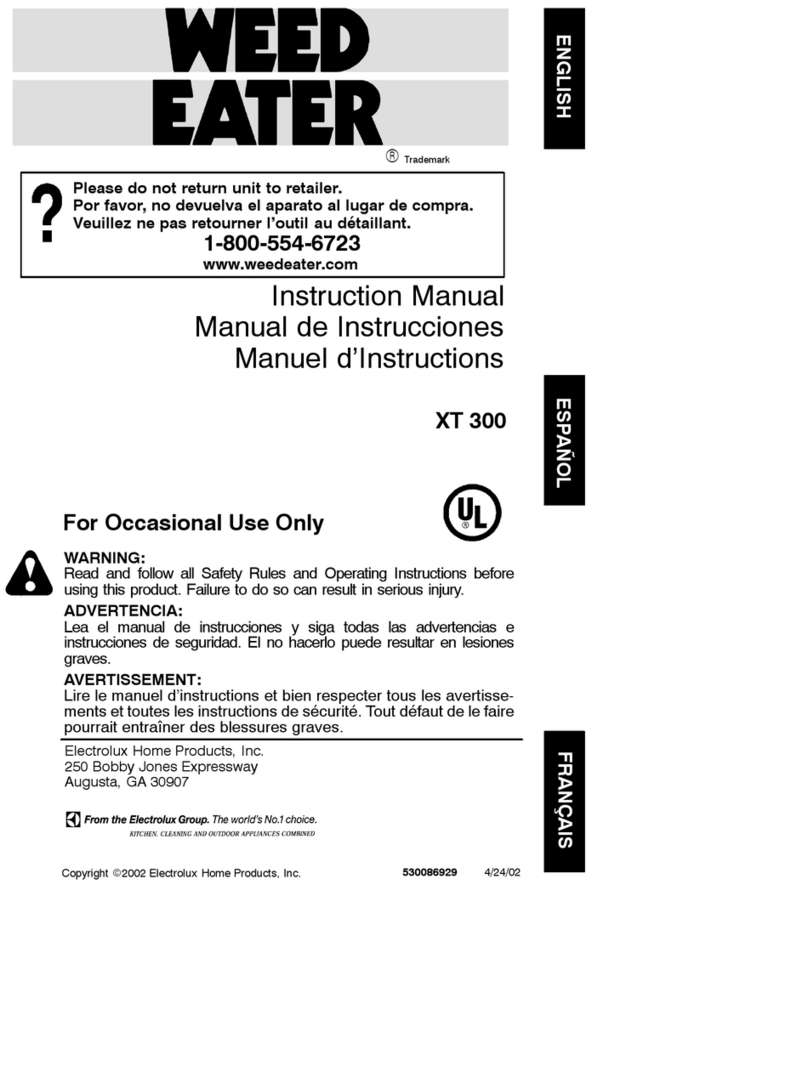 Weed Eater XT 300 User manual