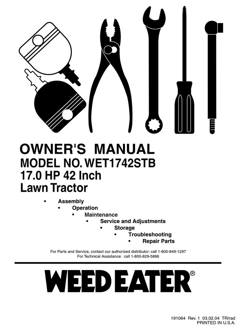 Weed Eater 191064 User manual