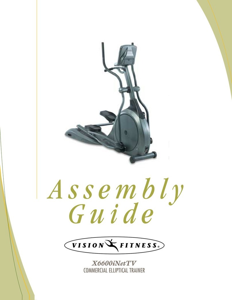 Vision Fitness X6600iNetTV User manual