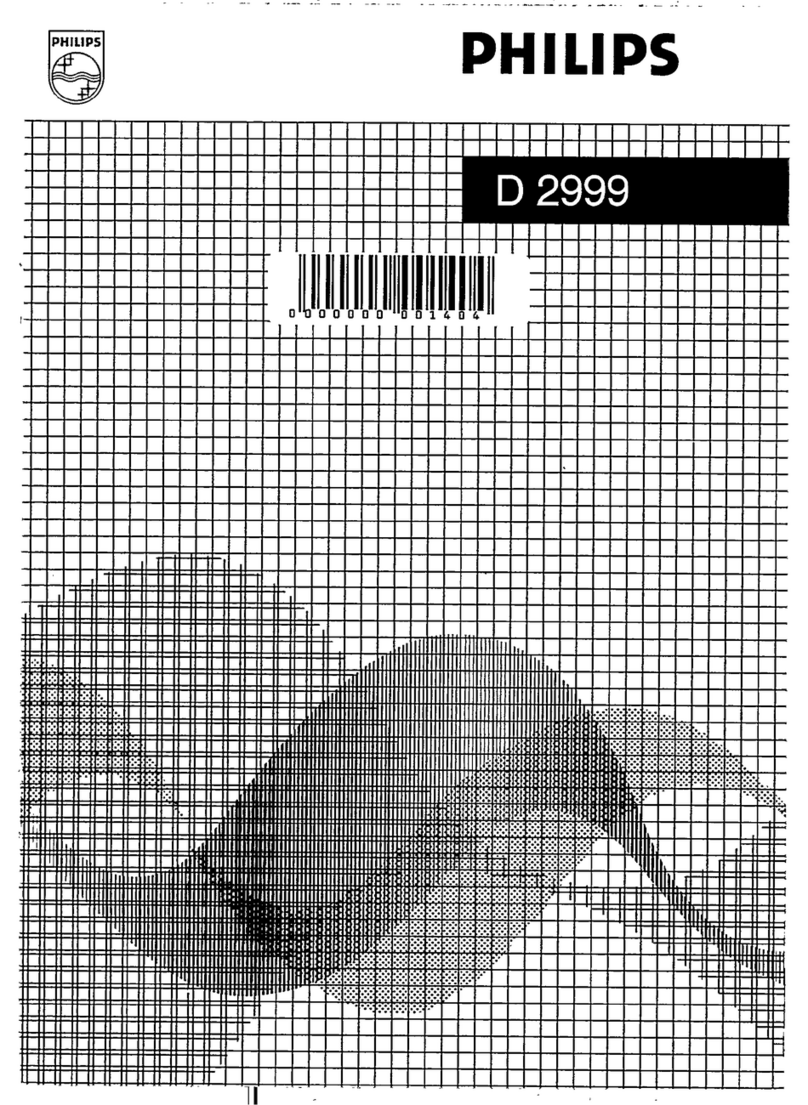 Philips D2999 User manual Philips D2999 User manual