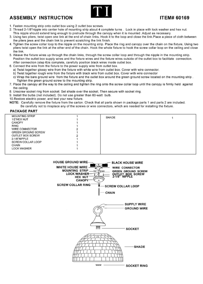 Triarch 60169 User manual Triarch 60169 User manual