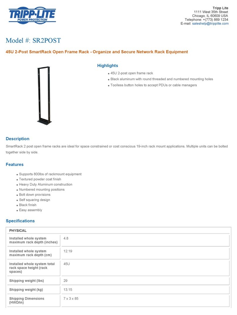 Tripp Lite SR2POST User manual