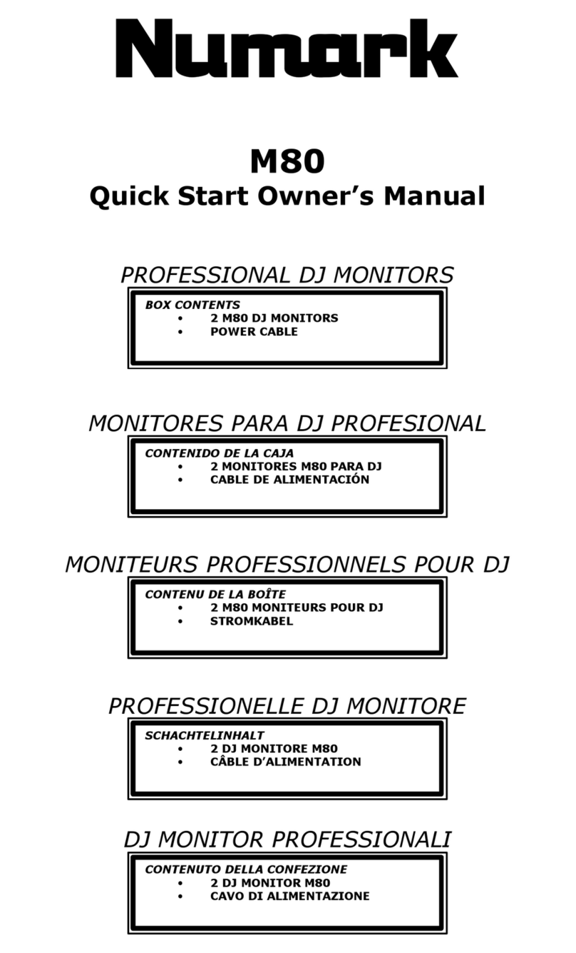 Numark M80 Technical document