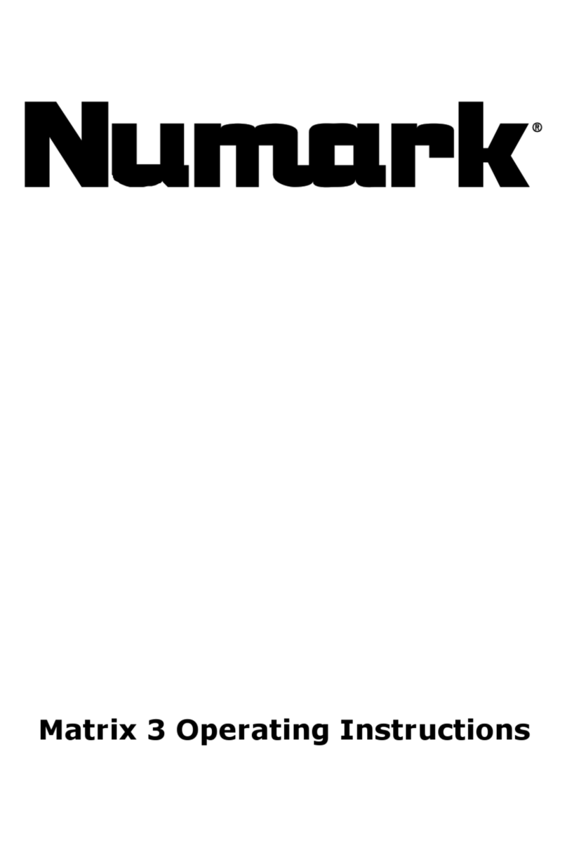Numark MATRIX3 User manual