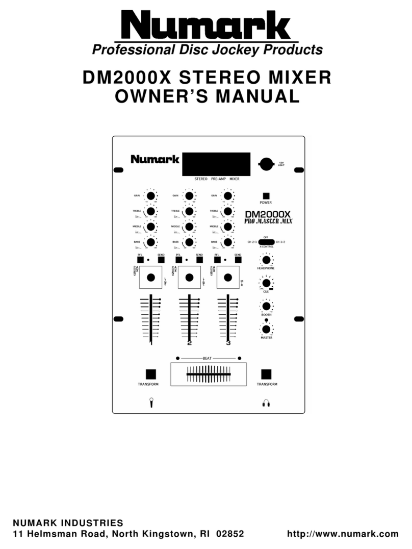 Numark DM2000X User manual