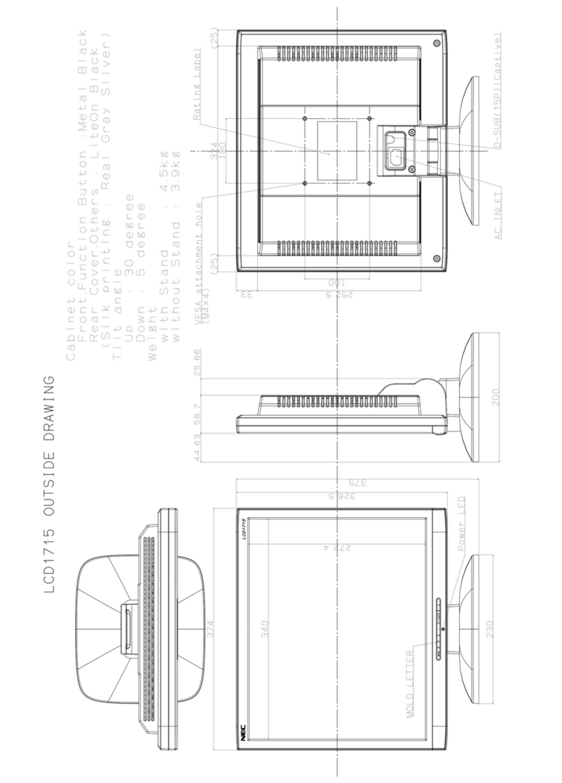 NEC MultiSync LCD1715 Guide