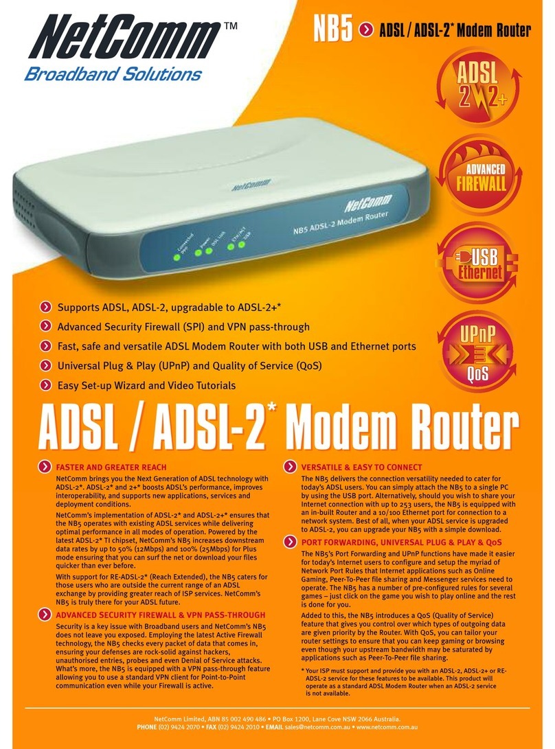 NetComm NB5 User manual