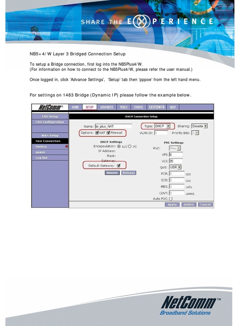 NetComm NB5PLUS4W User manual