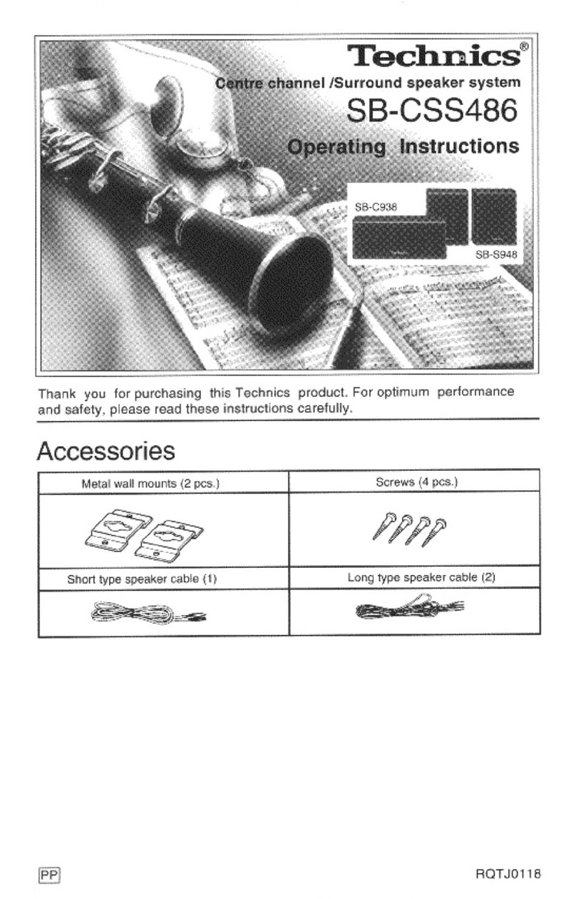 Technics SB-CSS486 User manual