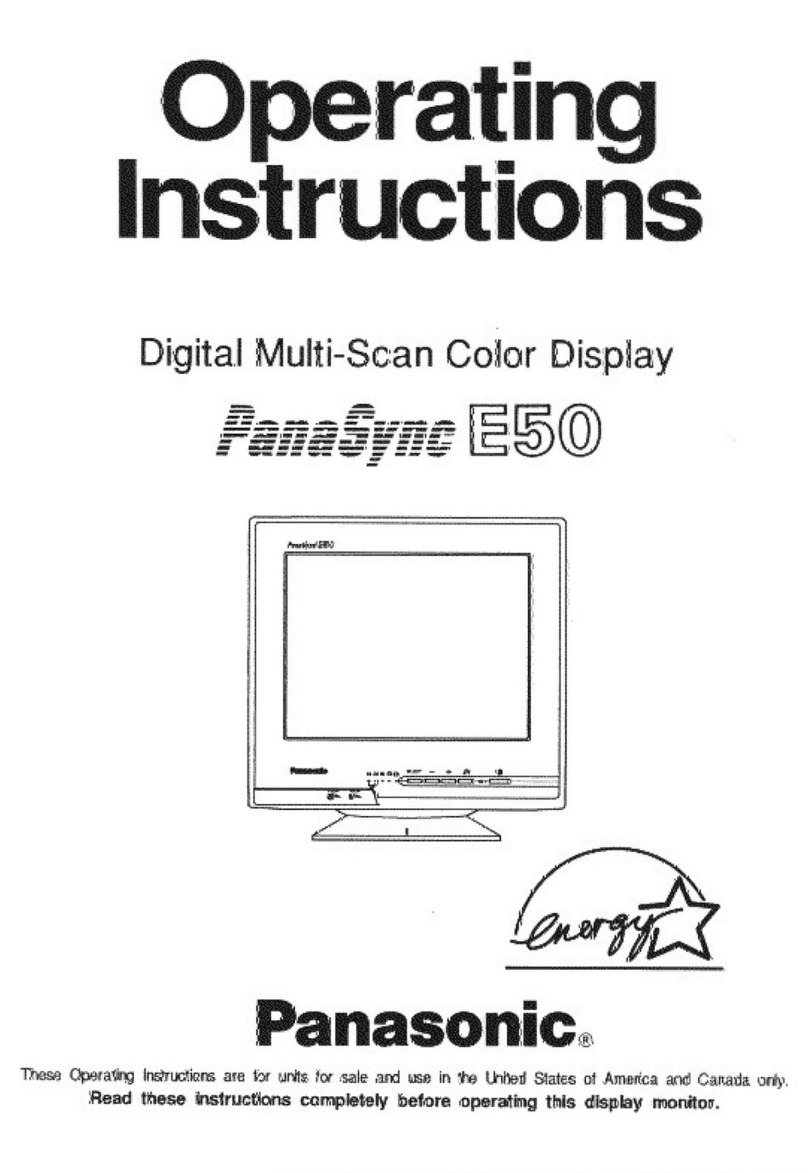 Panasonic PANASYNC E50 User manual