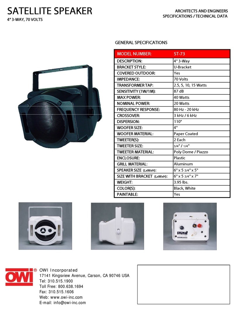 OWI ST-73 User manual