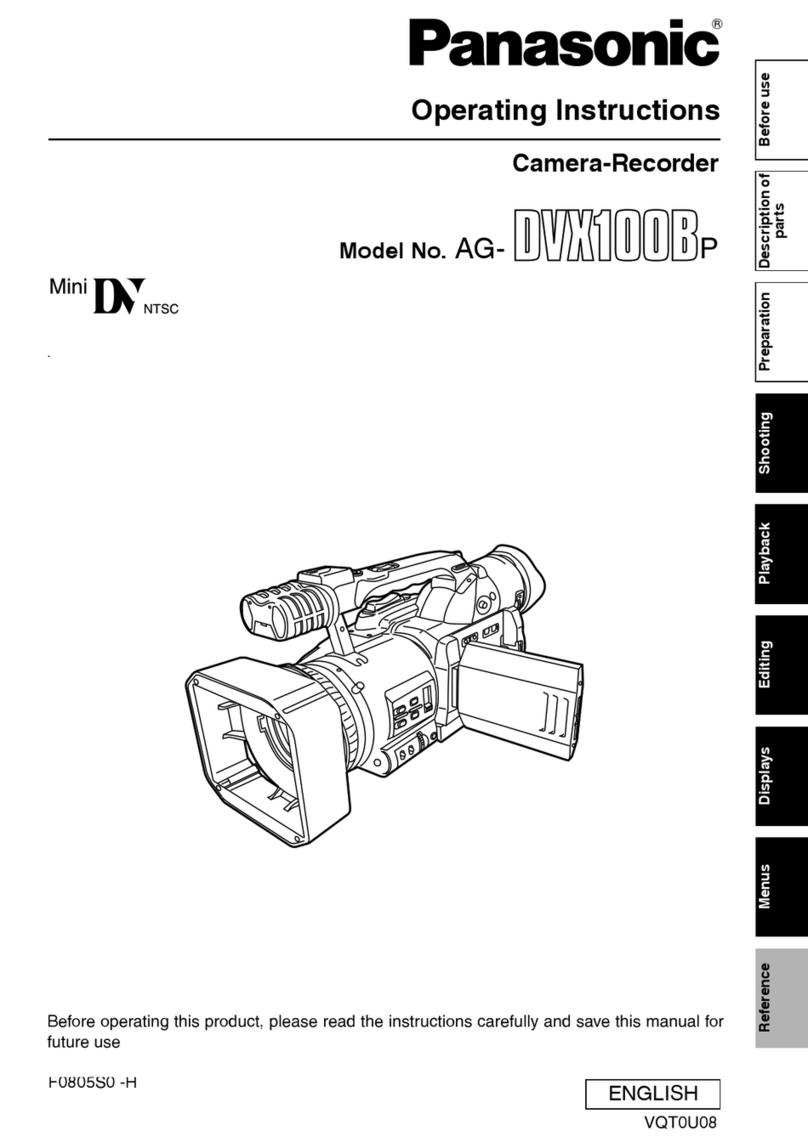 Panasonic AG-DVX100B User manual