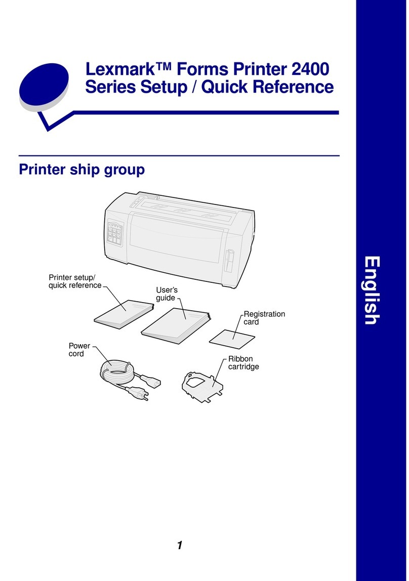 Lexmark 2480 - Forms Printer B/W Dot-matrix User manual
