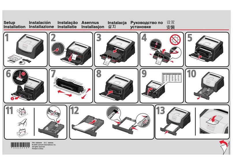 Lexmark E350d Operating and safety instructions