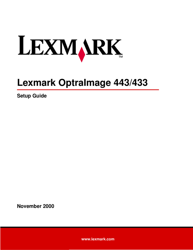 Lexmark OptraImage 433 User manual