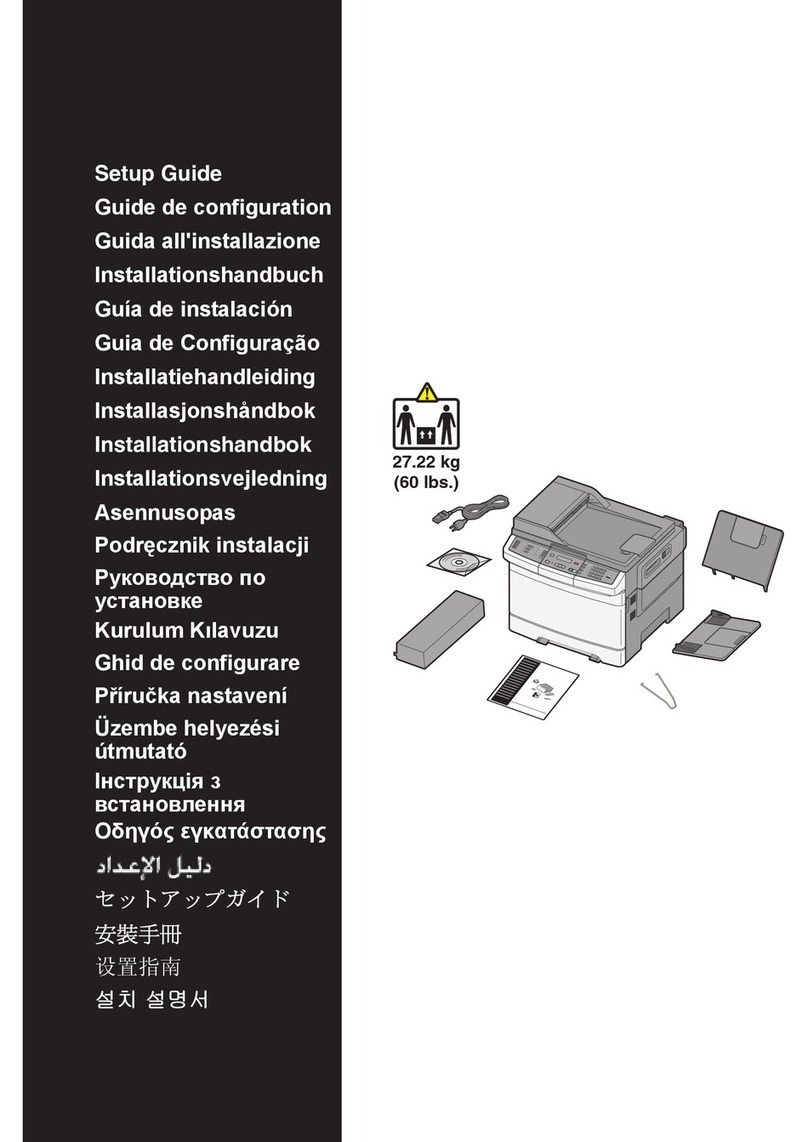 Lexmark X543DN User manual