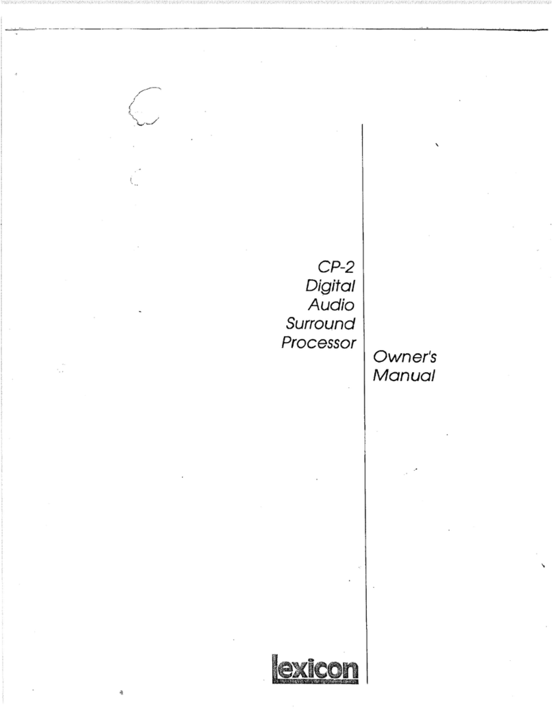 Lexicon CP-2 User manual