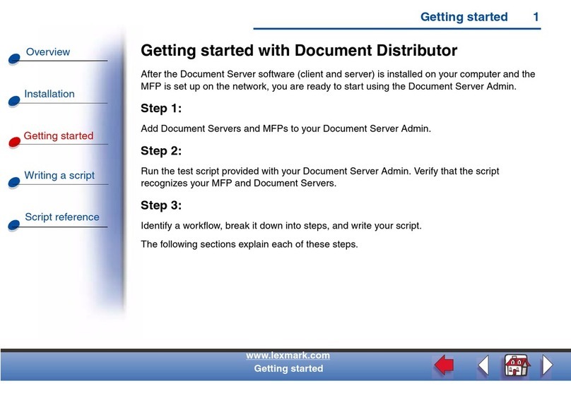 Lexmark Document Distributor User manual