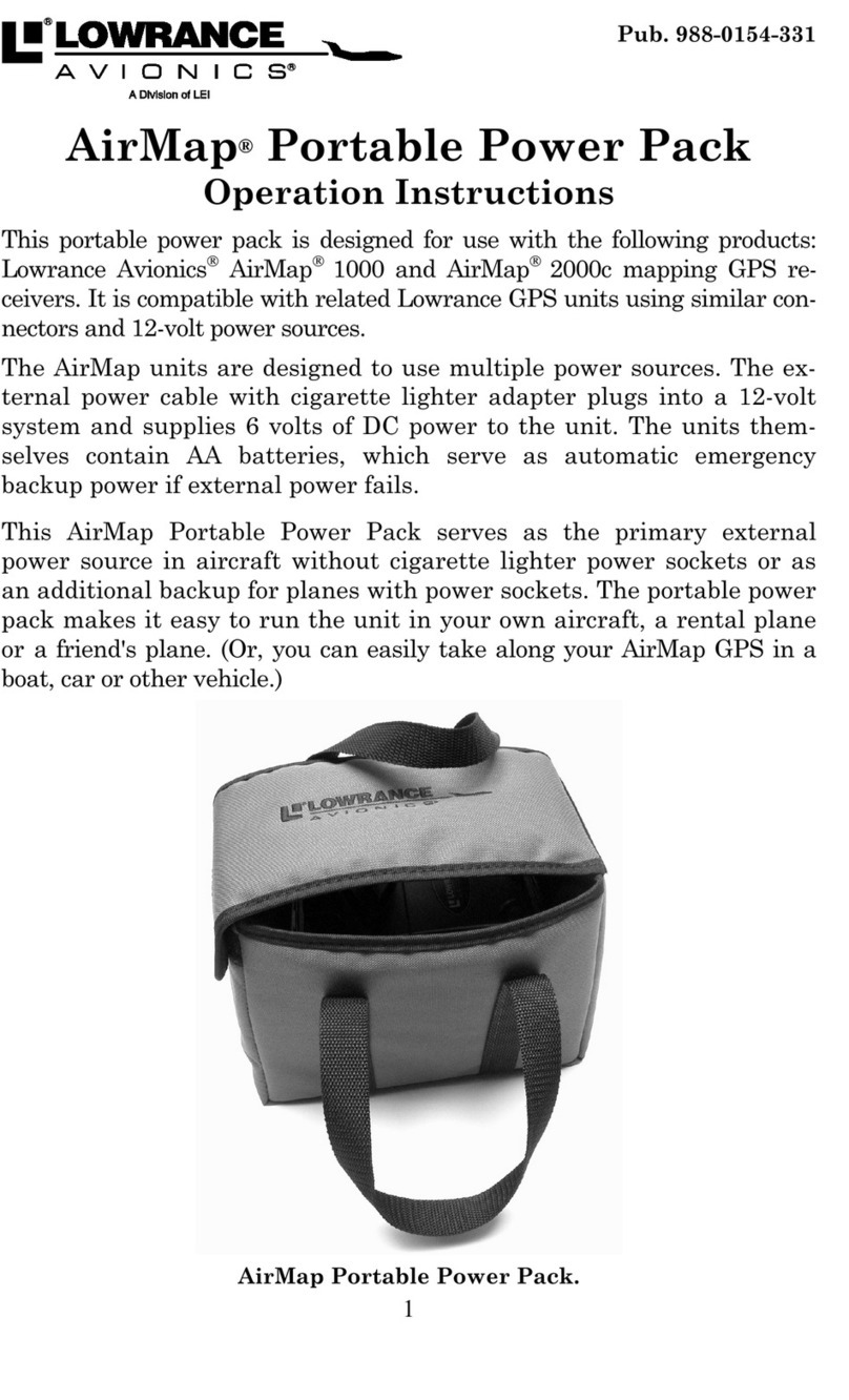 Lowrance 1000 User manual