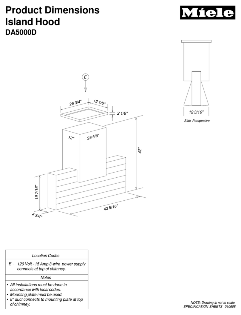 Miele DA5000D Parts list manual
