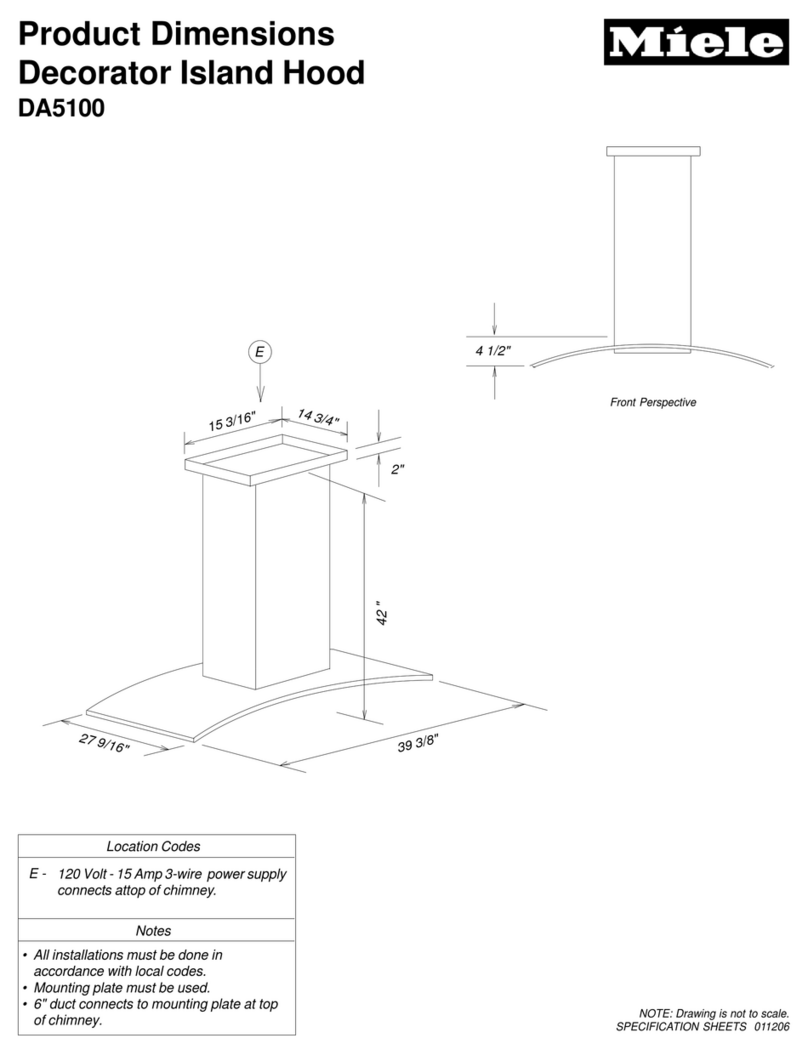 Miele DA5100 Parts list manual