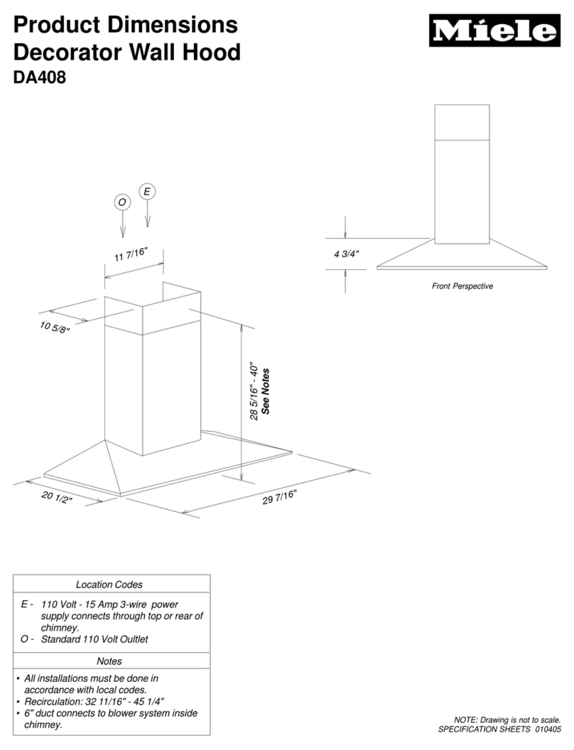 Miele DA 408 Parts list manual