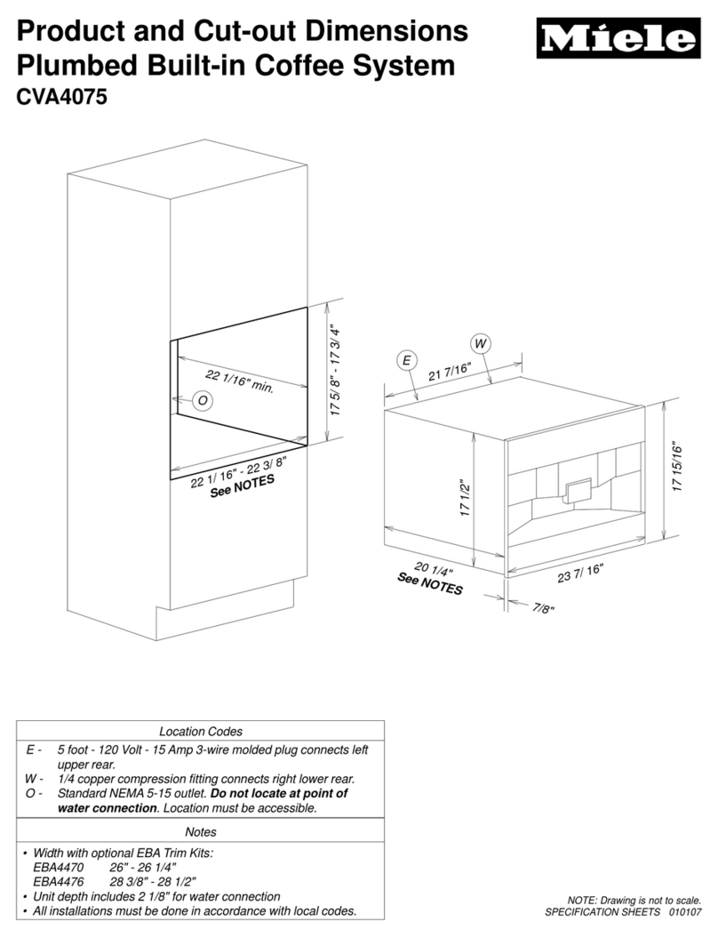 Miele CVA 4075 Parts list manual