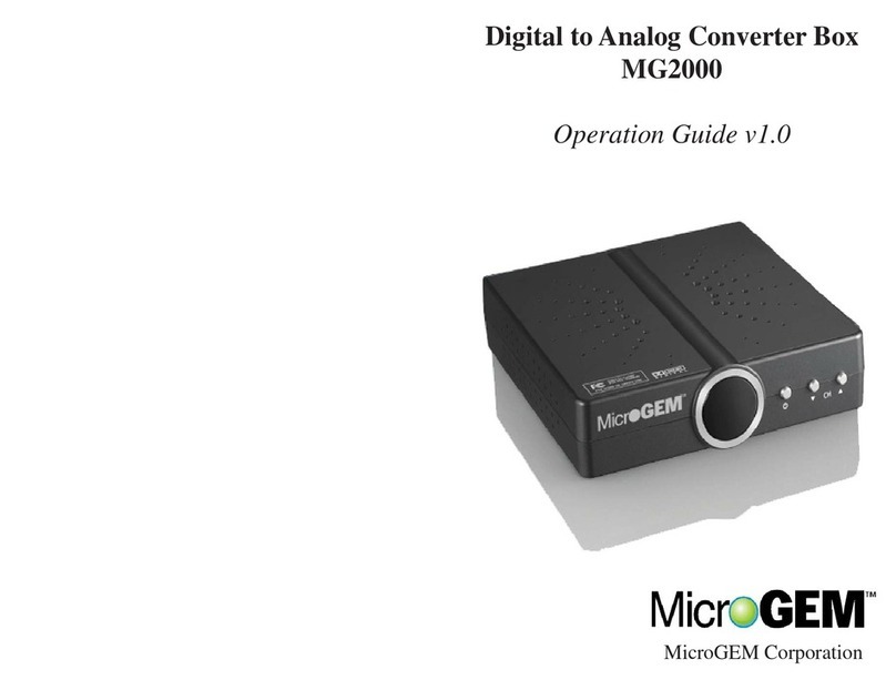 Microgem MG2000 User manual