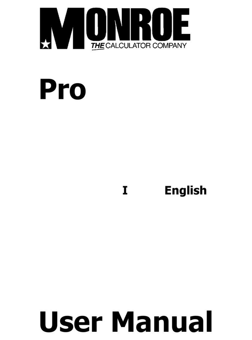 Monroe Pro User manual
