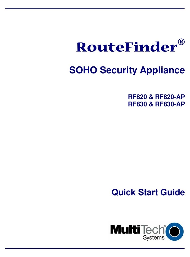 Multitech Multi-Tech RouteFinder SOHO RF820 User manual