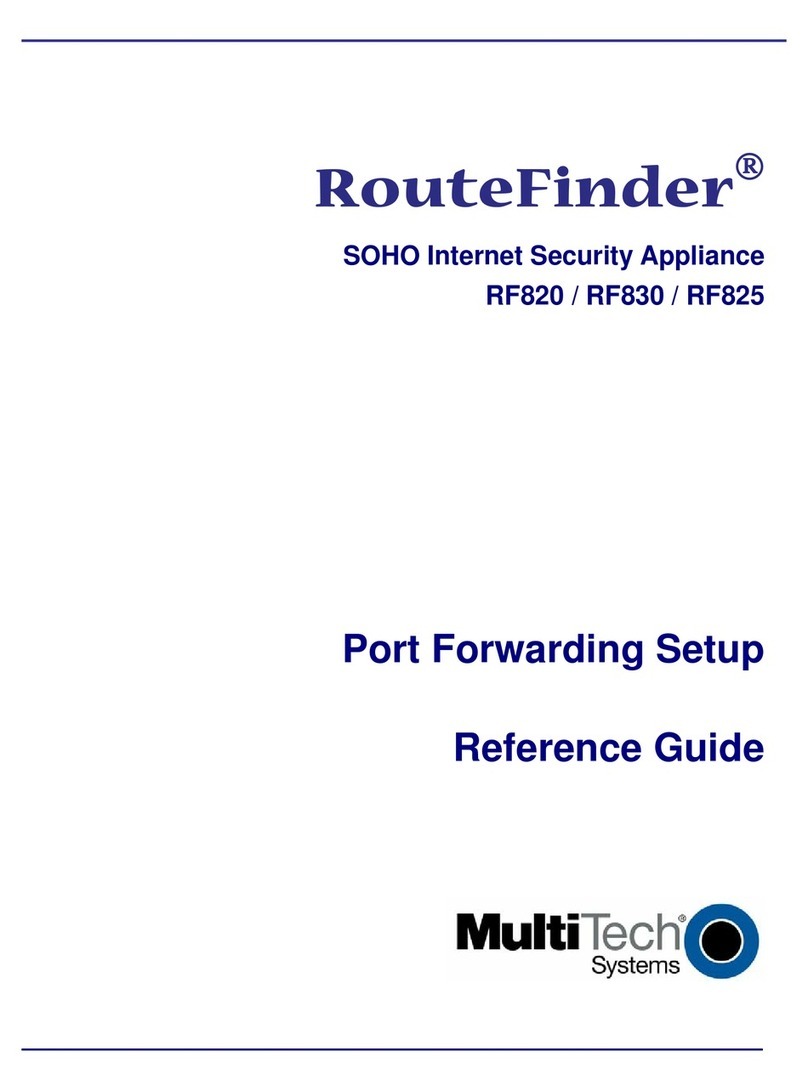 Multitech Multi-Tech RouteFinder SOHO RF820 User manual