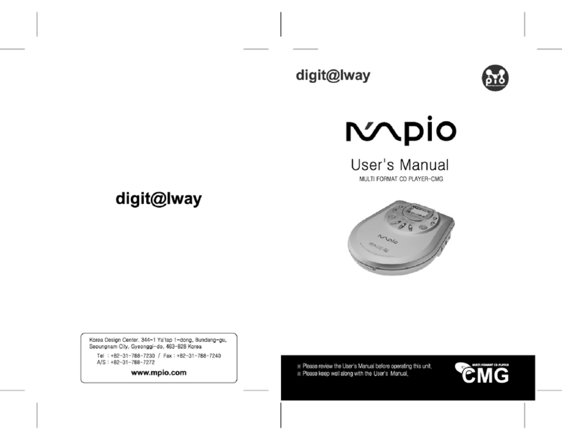 Mpio CMG User manual