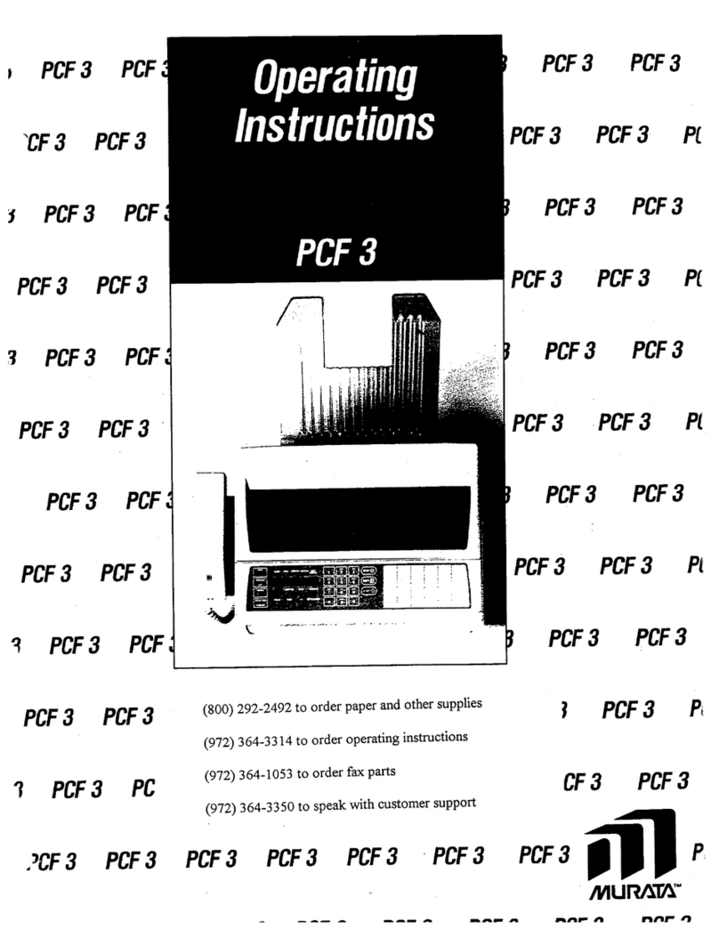 Murata PCF3 User manual Murata PCF3 User manual