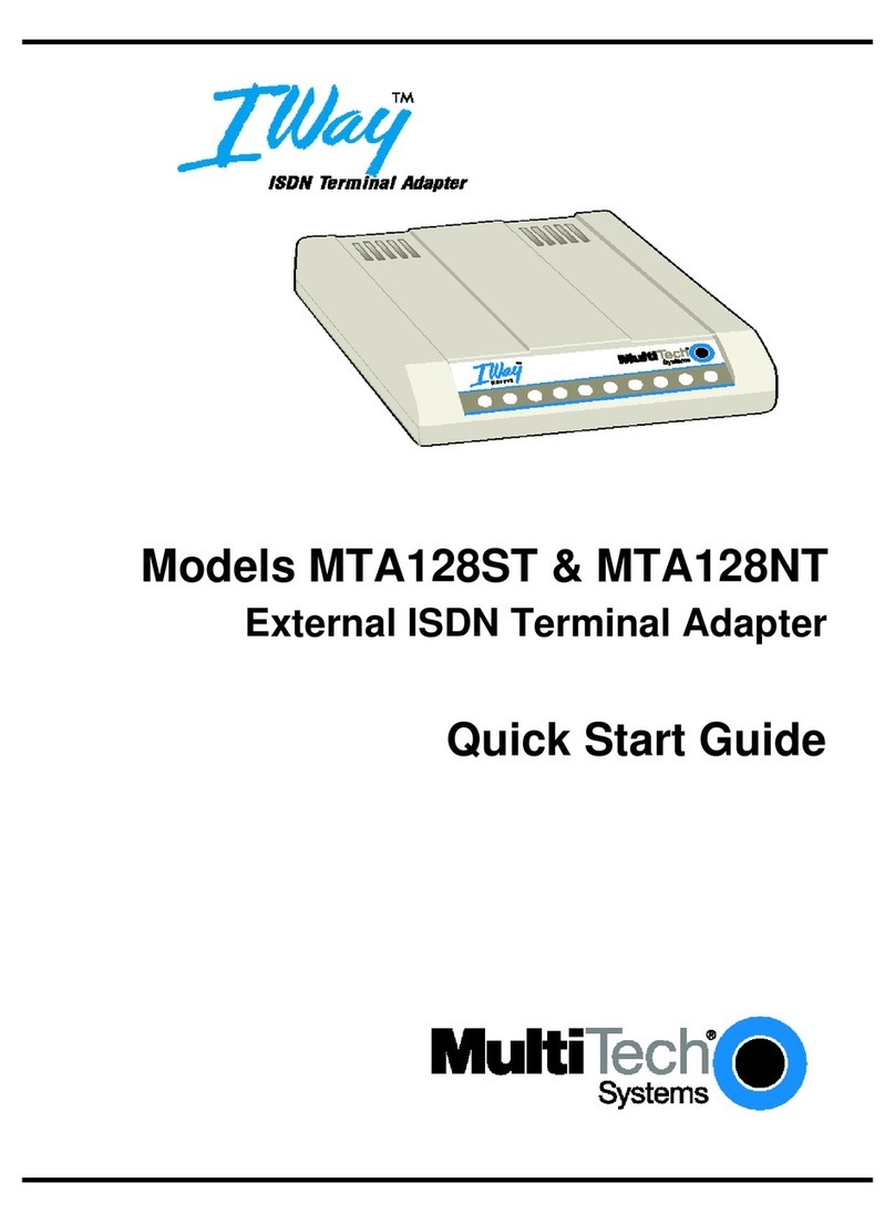 Multitech IWay MTA128NT User manual