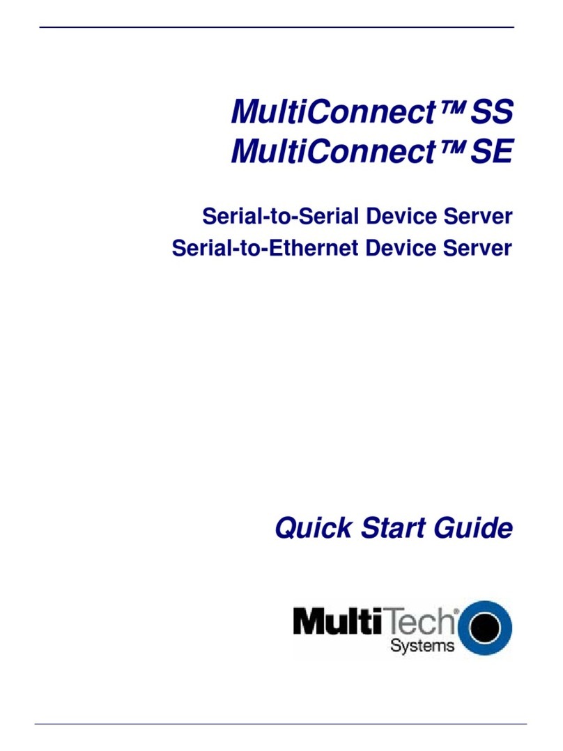 Multitech MultiConnect SE MTS2EA User manual