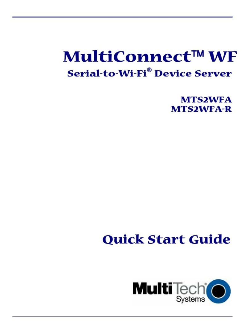 Multitech MultiConnect WF MTS2WFA User manual