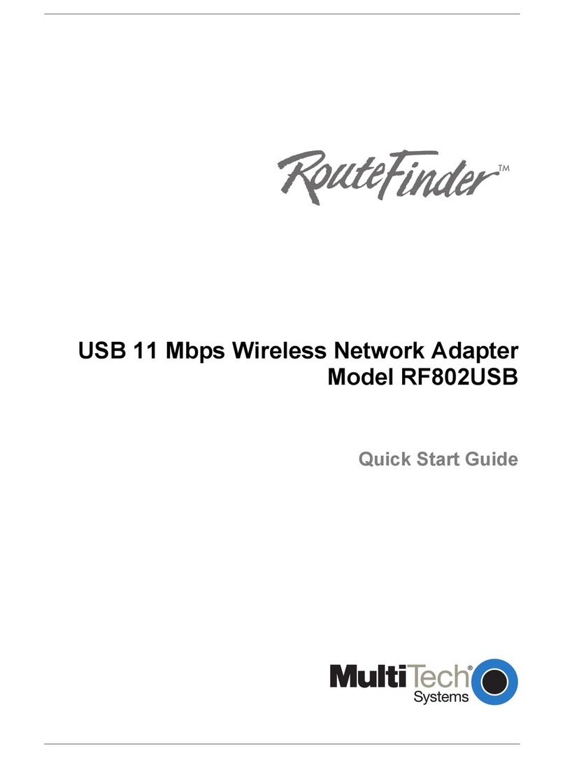 Multitech RF802 User manual