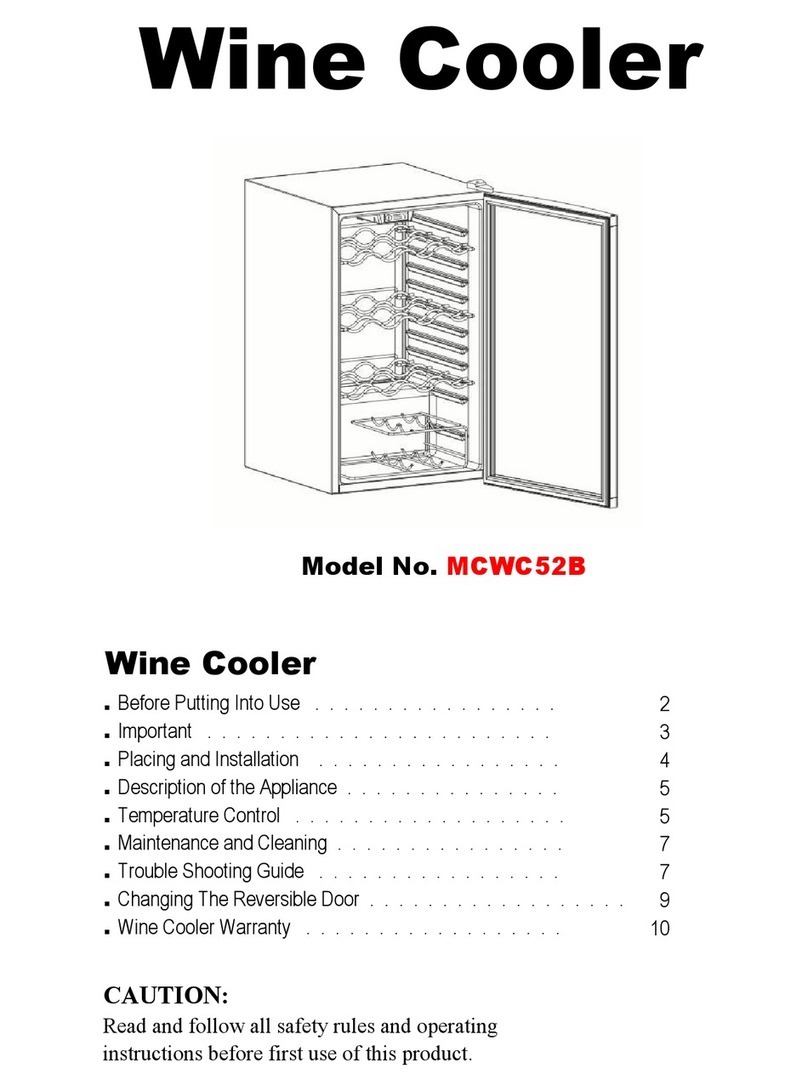 Magic Chef MCWC52B User manual Magic Chef MCWC52B User manual
