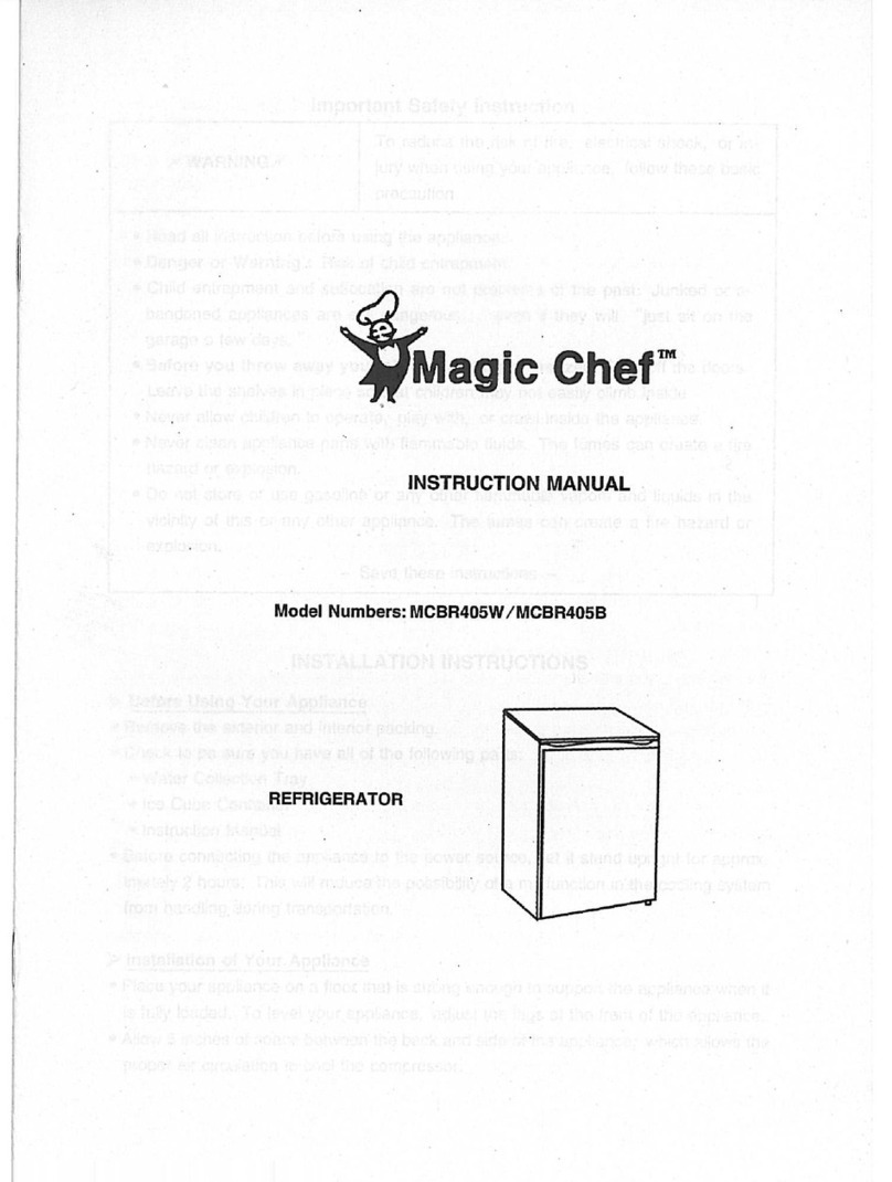 Magic Chef MCBR405B User manual