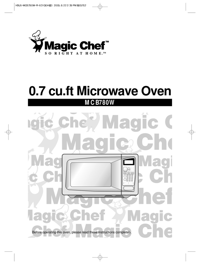 Magic Chef B780W User manual