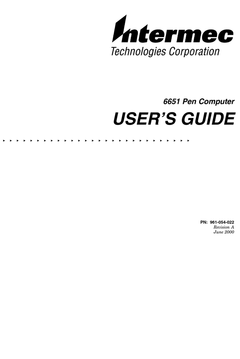 Intermec 6651 User manual