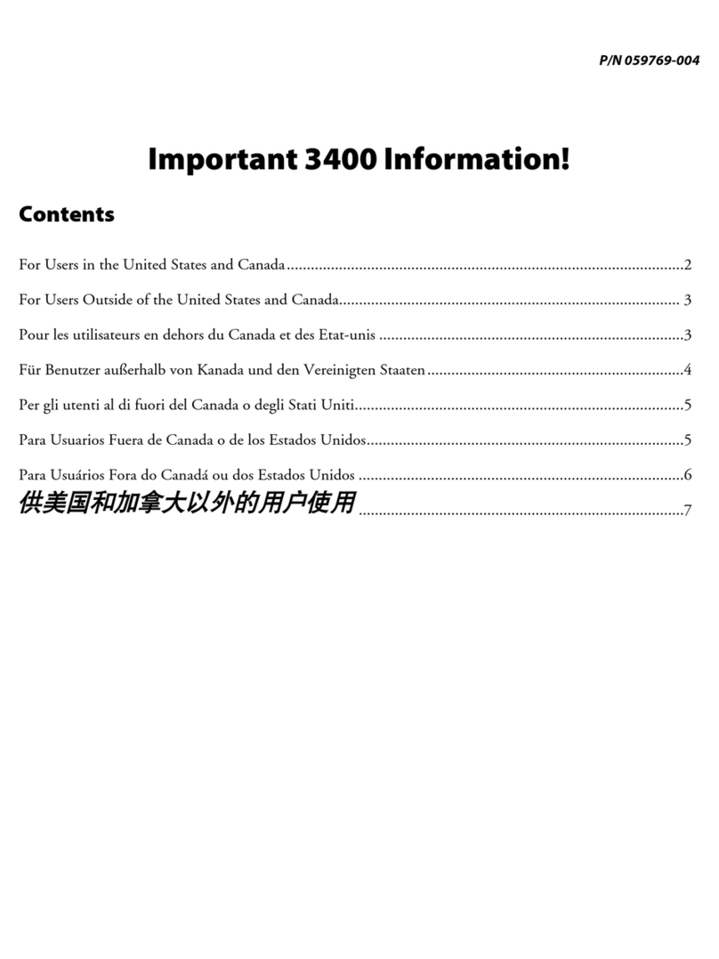 Intermec EasyCoder 3400d Manual