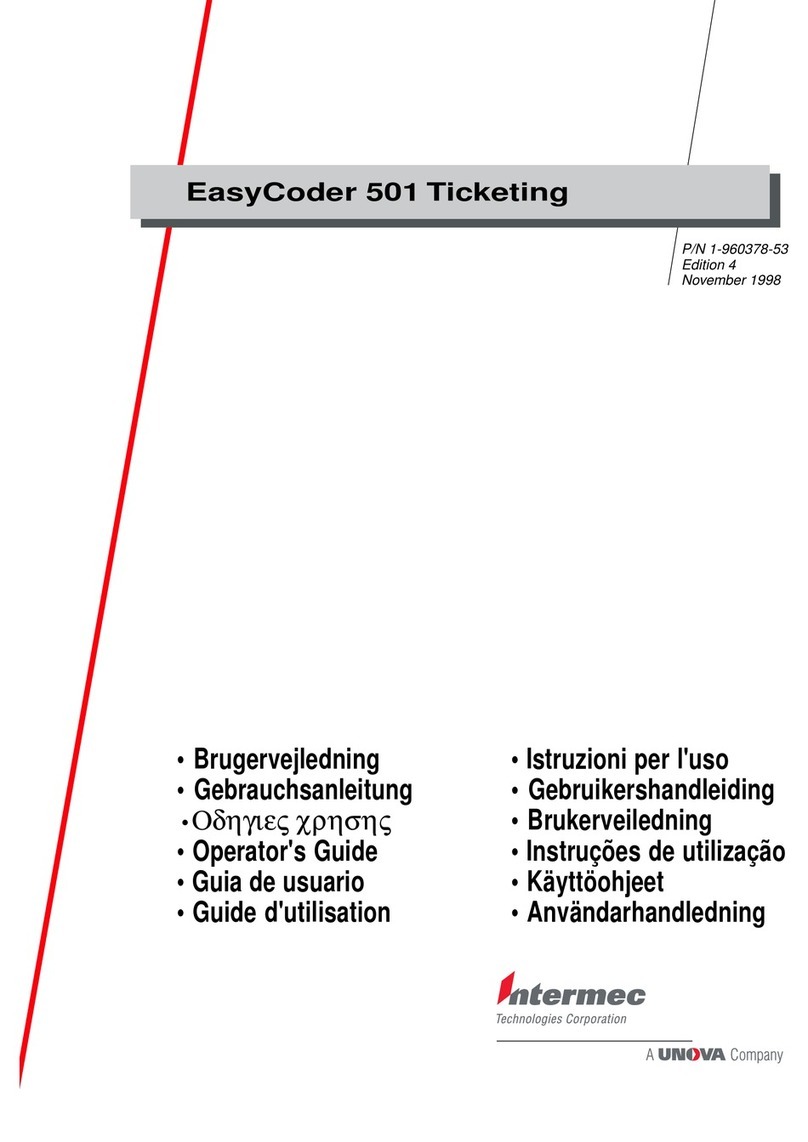 Intermec EasyCoder 501 E User manual