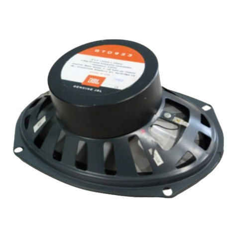 JBL GTO422 User manual