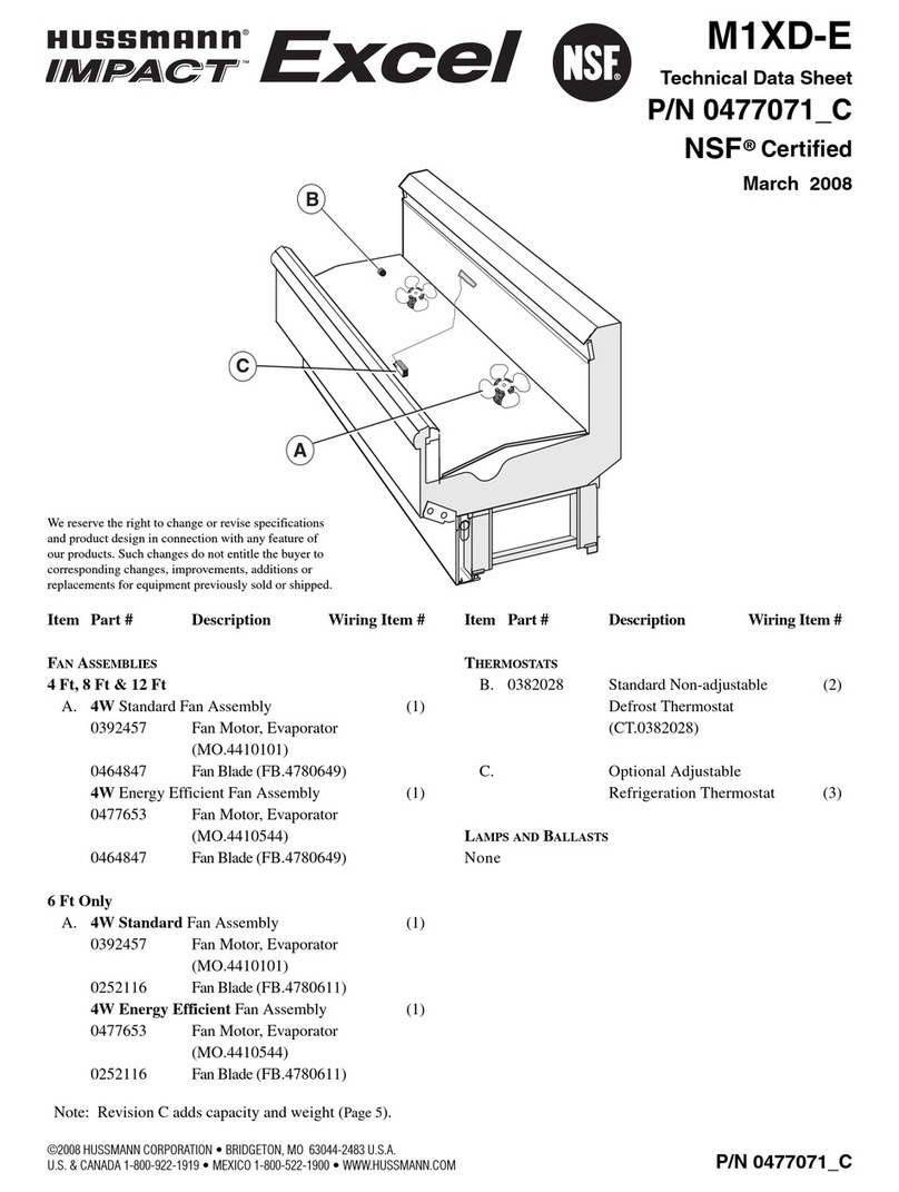 Hussmann M1XD-E Instruction Manual